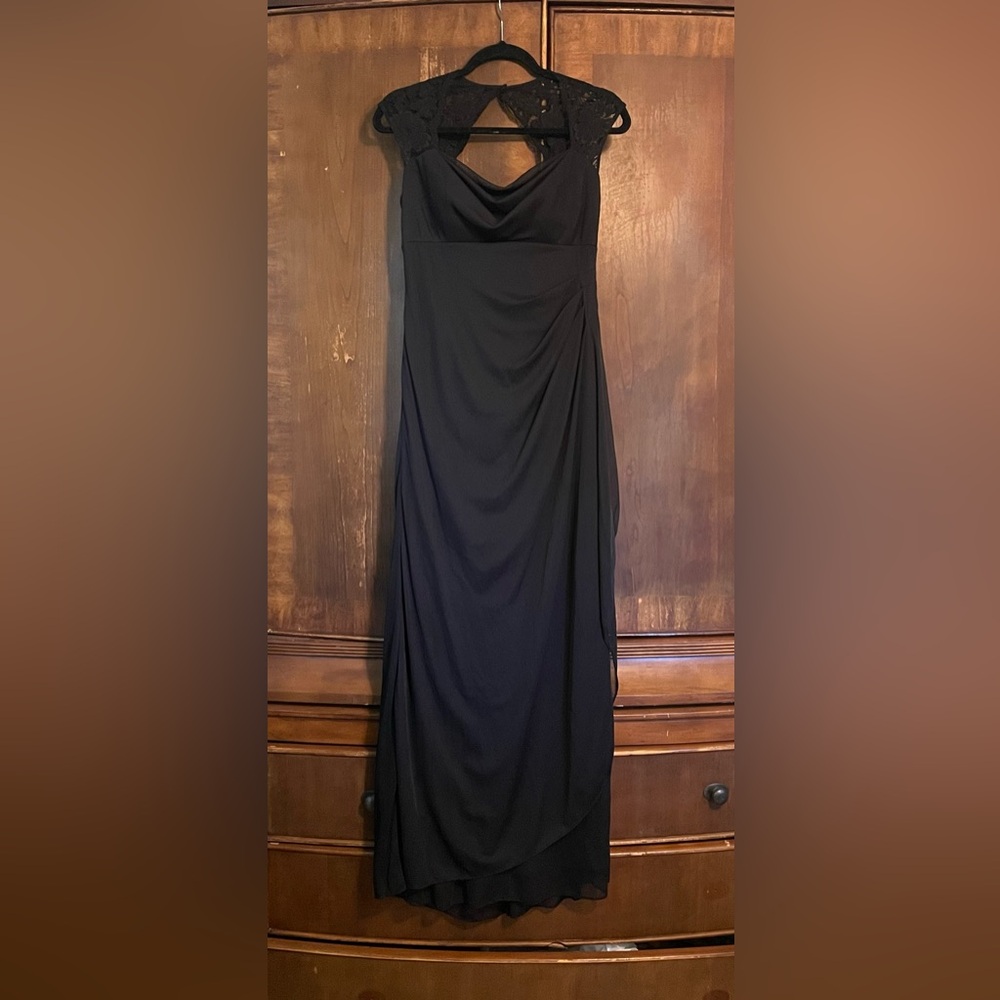 Xscape by Joanna Chen size 6 gown with lace at shoulders